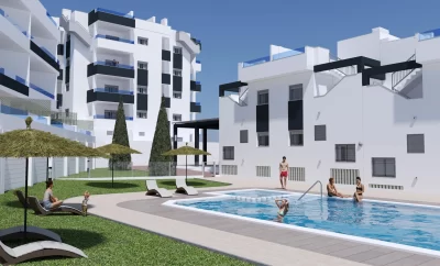 Spacious two-storey apartment in the heart of Orihuela Costa. Ref. 019