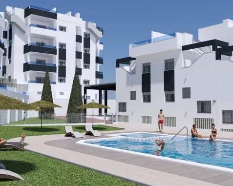 Spacious two-storey apartment in the heart of Orihuela Costa. Ref. 019